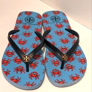 Tory Burch Blue Flip flops ~ Size 9